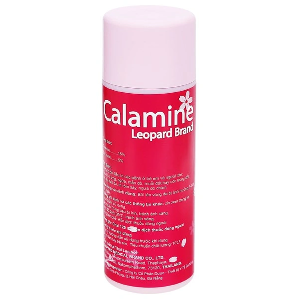 Hỗn dịch bôi da Calamine trị dị ứng, ngứa, rôm sảy
