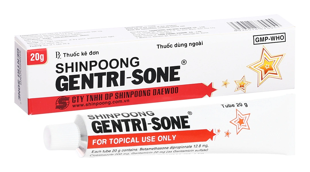 Kem bôi Shinpoong Gentri-sone trị viêm da dị ứng tuýp 20g - 