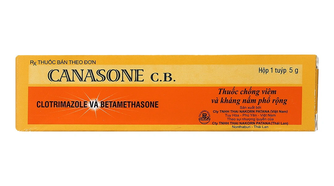Kem bôi Canasone C.B. trị nấm da tuýp 5g - 2