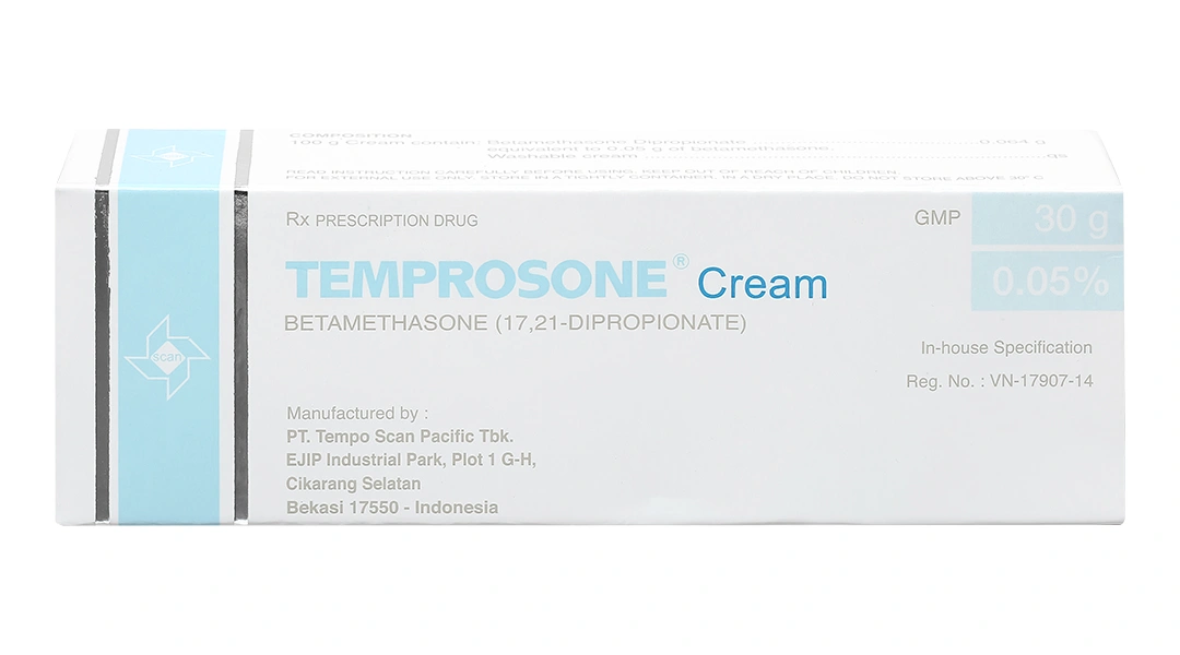 Kem bôi Temprosone Cream 0.05% trị viêm da tuýp 30g - 1