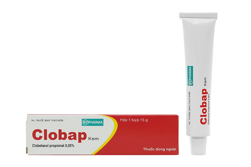 Kem bôi Clobap 0.05% trị viêm da tuýp 15g - 
