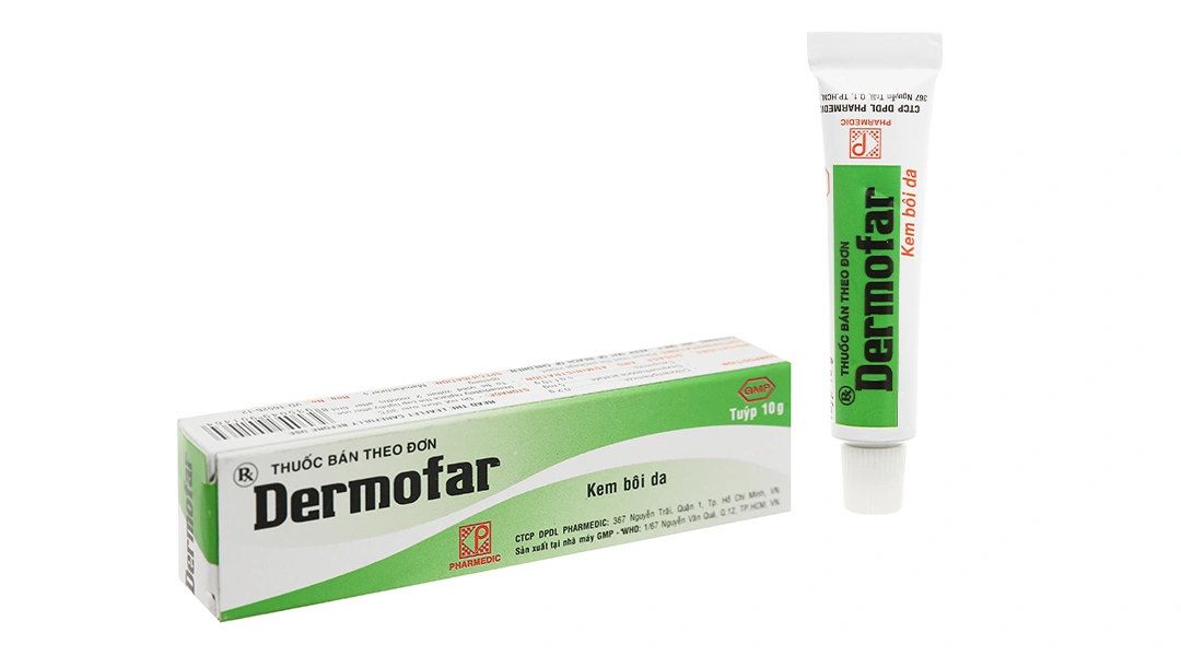 Kem bôi Dermofar trị viêm da tuýp 10g - 