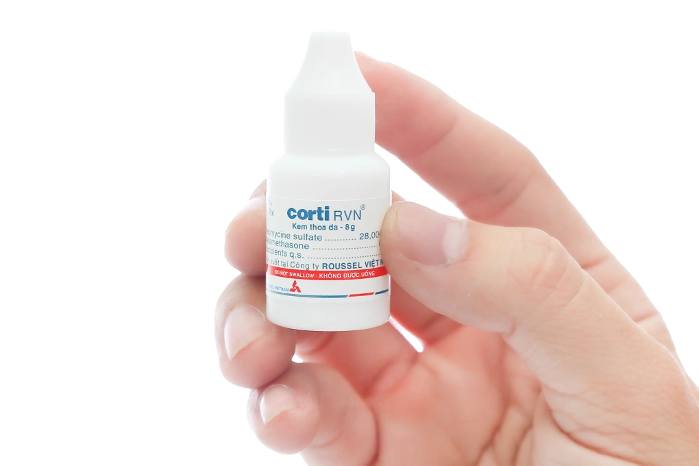 Kem bôi Corti RVN trị viêm da chai 8g - 2