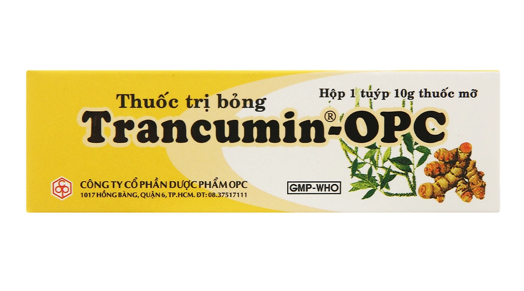 Thuốc mỡ Trancumin - OPC trị bỏng, giúp vết thương mau lành tuýp 10g - 1