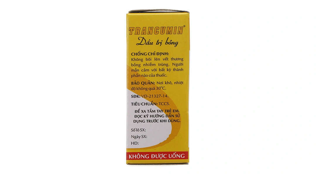 Dầu bôi Trancumin trị bỏng, mau lành vết thương chai 25ml - 2