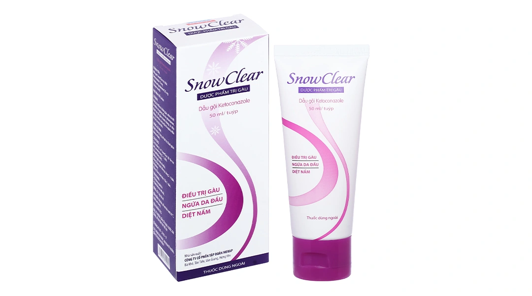 Dầu gội Snow Clear trị gàu, viêm da tiết bã nhờn tuýp 50ml - 