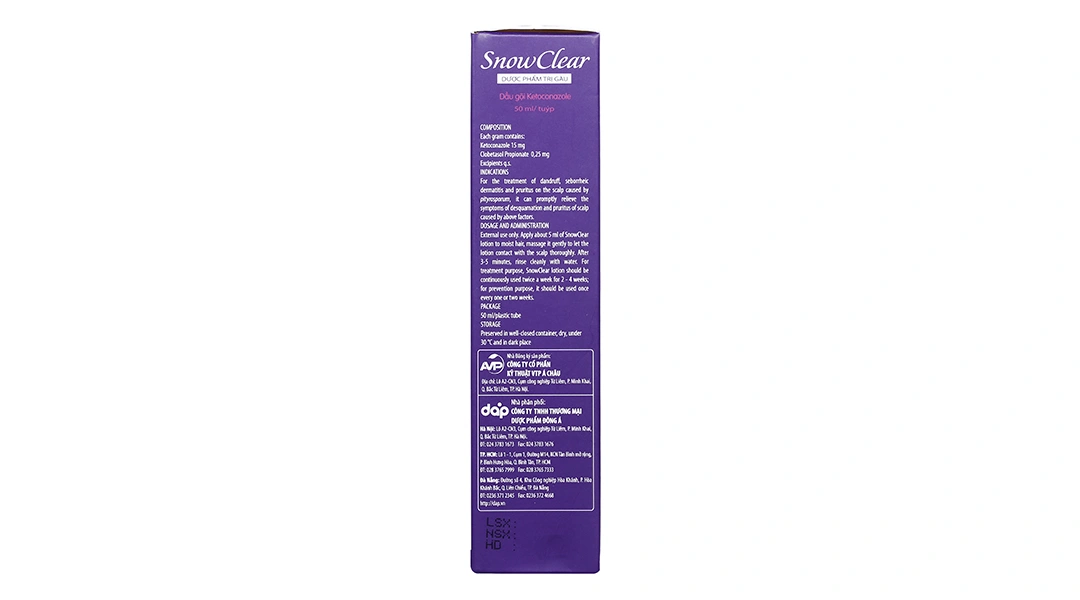 Dầu gội Snow Clear trị gàu, viêm da tiết bã nhờn tuýp 50ml - 2