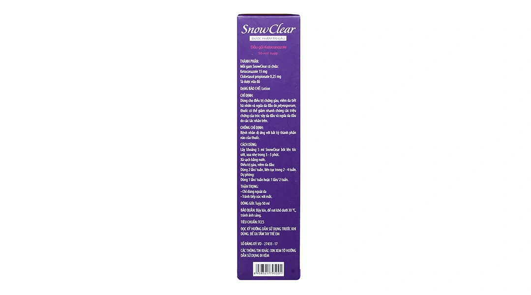 Dầu gội Snow Clear trị gàu, viêm da tiết bã nhờn tuýp 50ml - 3