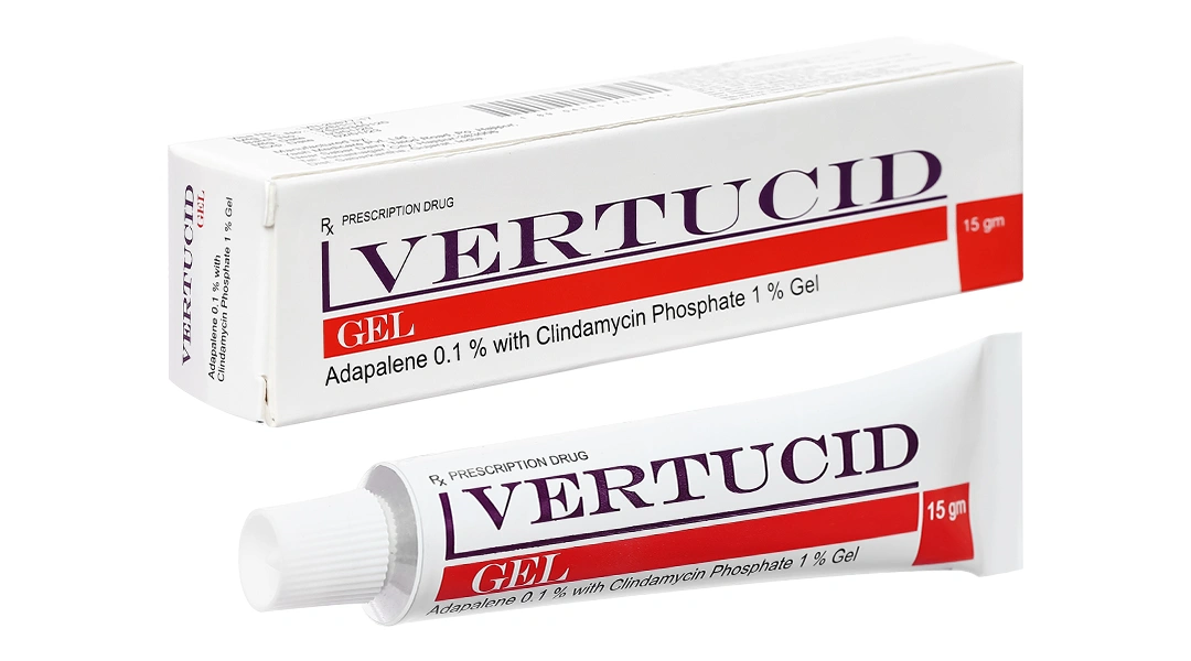 Vertucid Gel trị mụn trứng cá tuýp 15g - 