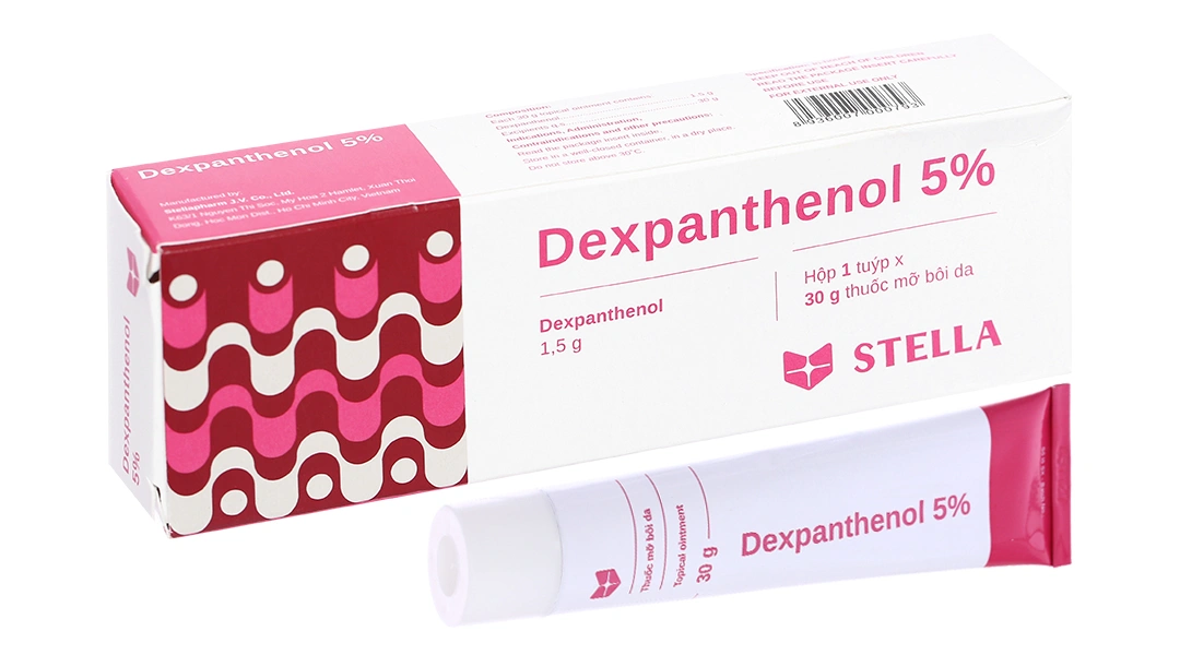 Thuốc mỡ Dexpanthenol 5% phòng và trị da khô rát, nứt nẻ tuýp 30g - 