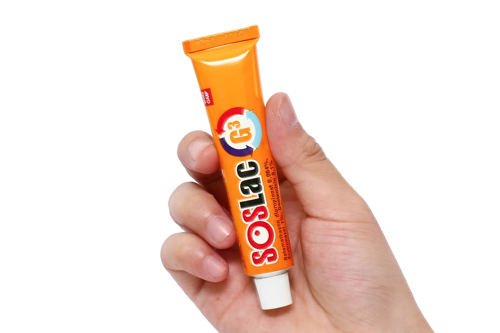 Kem bôi SOSLac G3 trị viêm da, nấm da tuýp 15g - 4