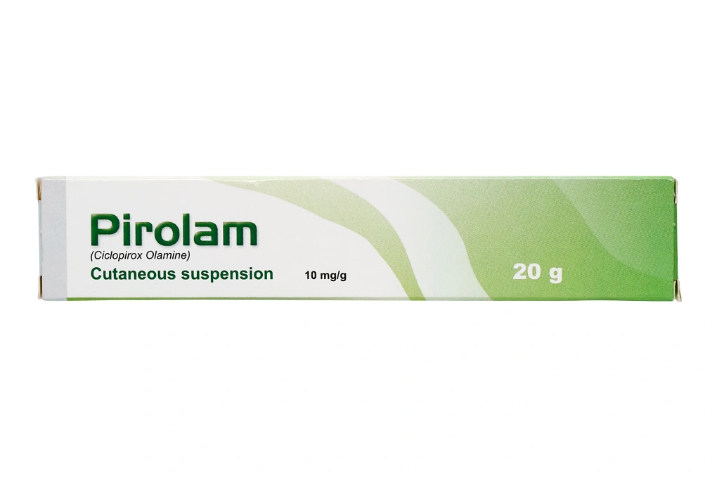 Hỗn dịch dùng ngoài Pirolam 10mg/g trị nấm da, móng tuýp 20g - 2