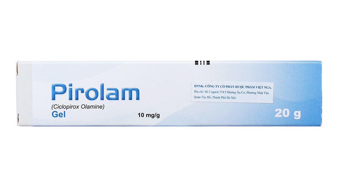 Gel bôi Pirolam 10mg/g trị nhiễm khuẩn, nấm da tuýp 20g - 2