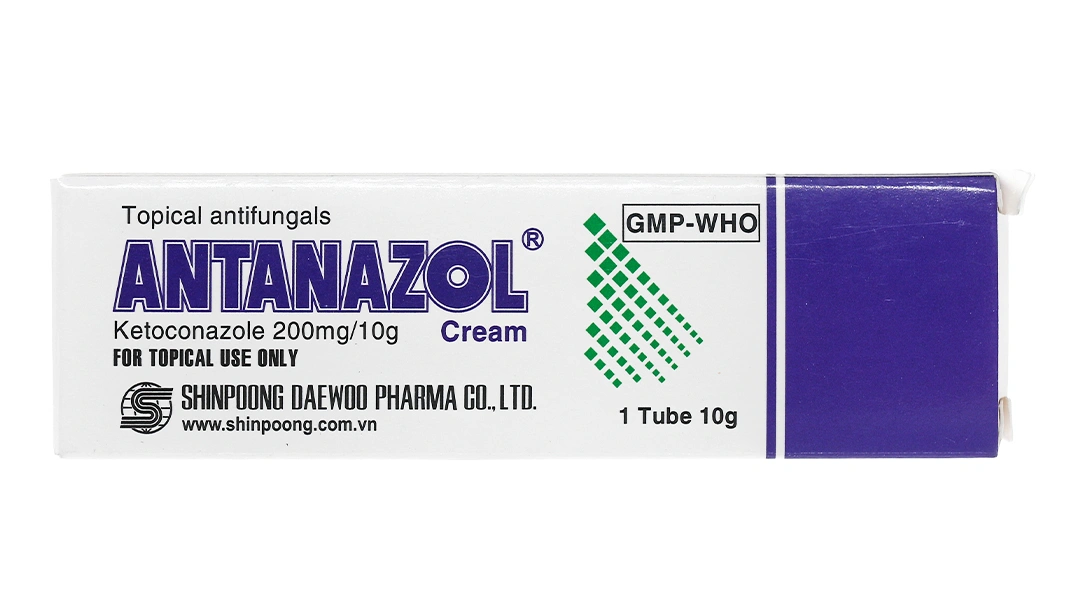 Kem bôi Antanazol trị nấm da tuýp 10g - 1