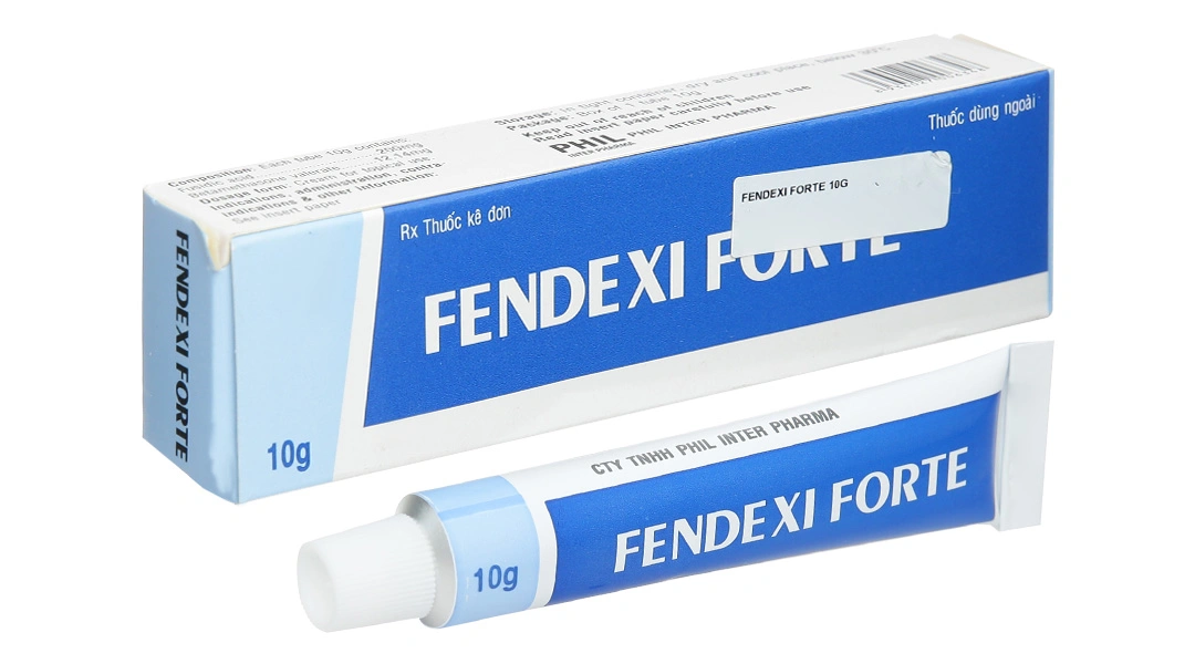 Kem bôi Fendexi Forte trị bệnh viêm da do nhiễm khuẩn tuýp 10g - 