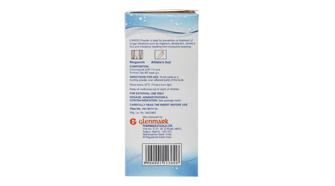Thuốc bột dùng ngoài Candid trị nấm da lọ 30g - 3