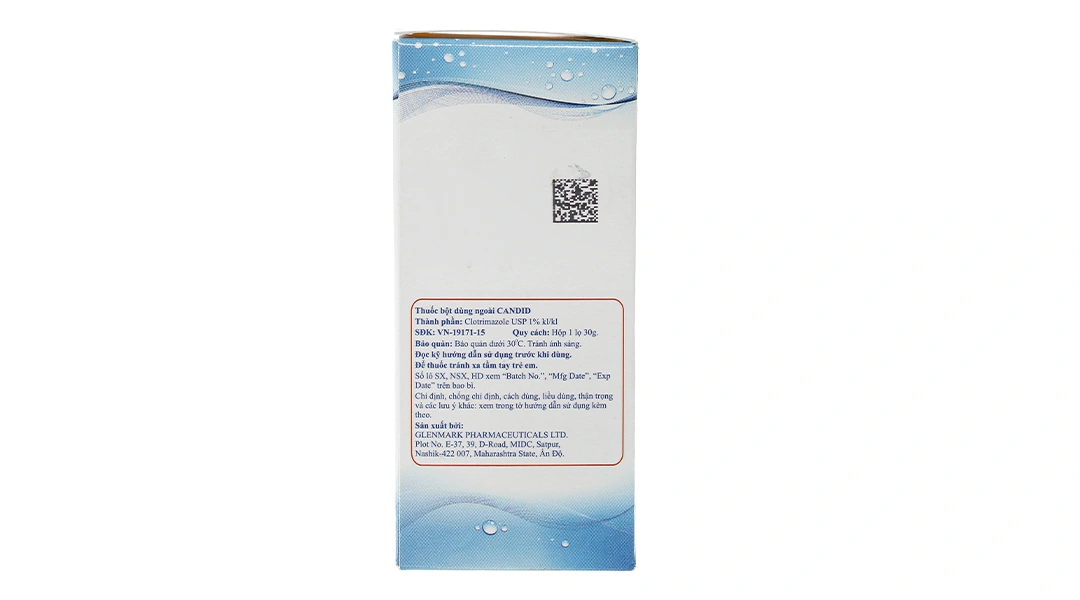 Thuốc bột dùng ngoài Candid trị nấm da lọ 30g - 4