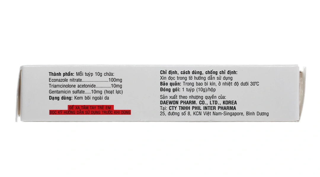 Gentrikin Cream trị nấm da tuýp 10g - 3