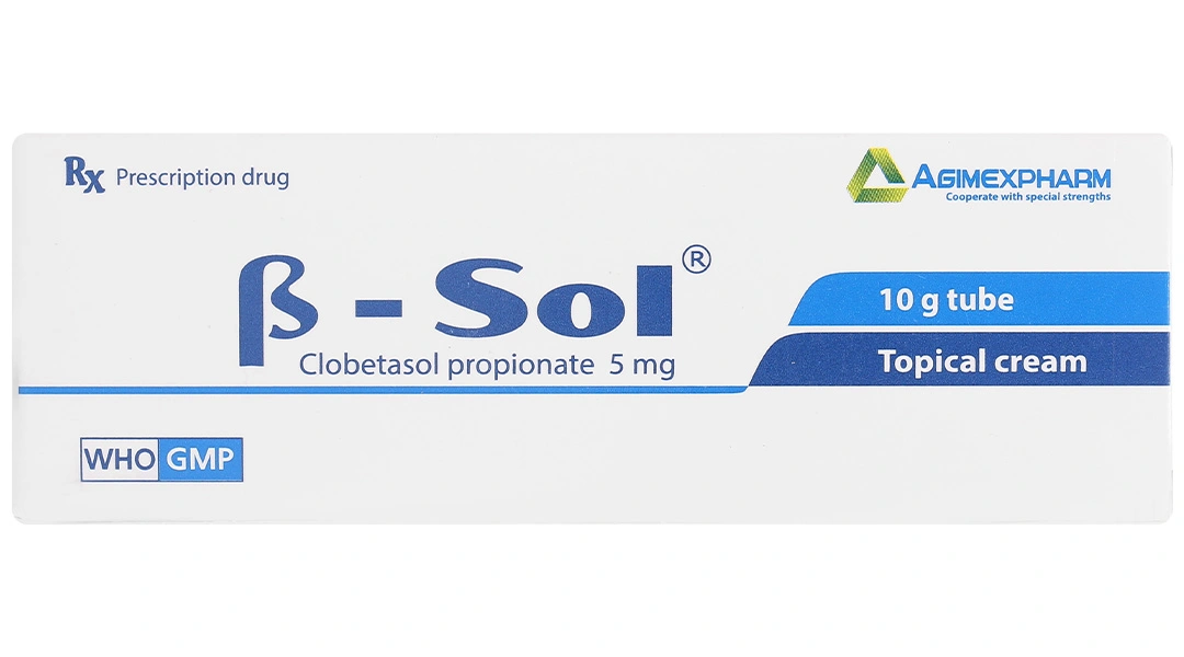 Kem bôi da β-sol điều trị ngắn hạn các bệnh da liễu khó điều trị tuýp 10g - 1