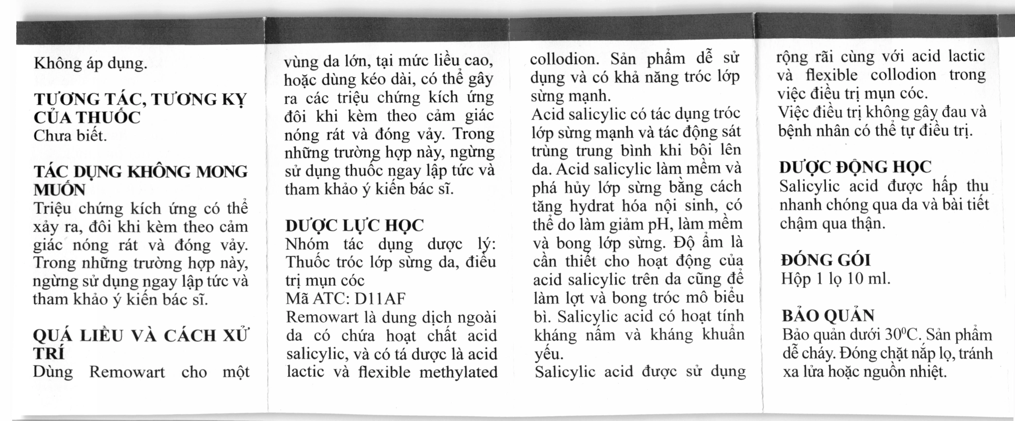 Dung dịch bôi Remowart trị mụn cóc chai 10ml - 6