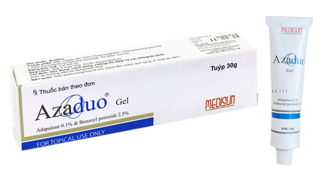Azaduo Gel trị mụn trứng cá nhẹ đến vừa tuýp 30g - 