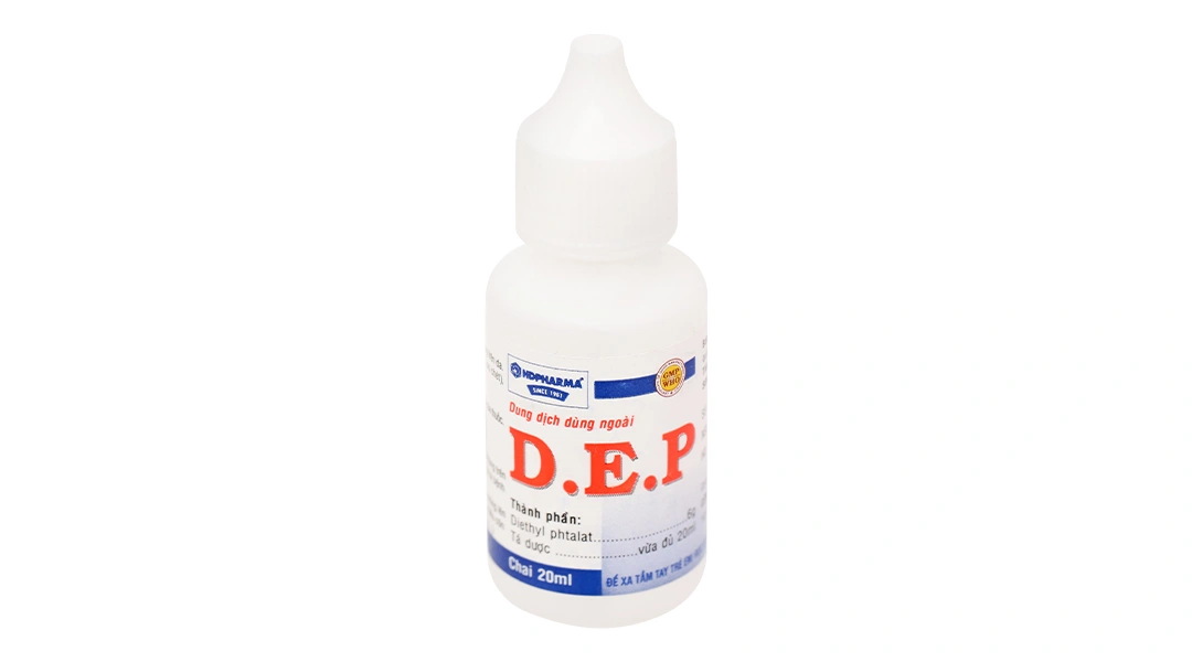 Dung dịch dùng ngoài D.E.P HDPharma trị ghẻ, phòng côn trùng đốt chai 20ml - 