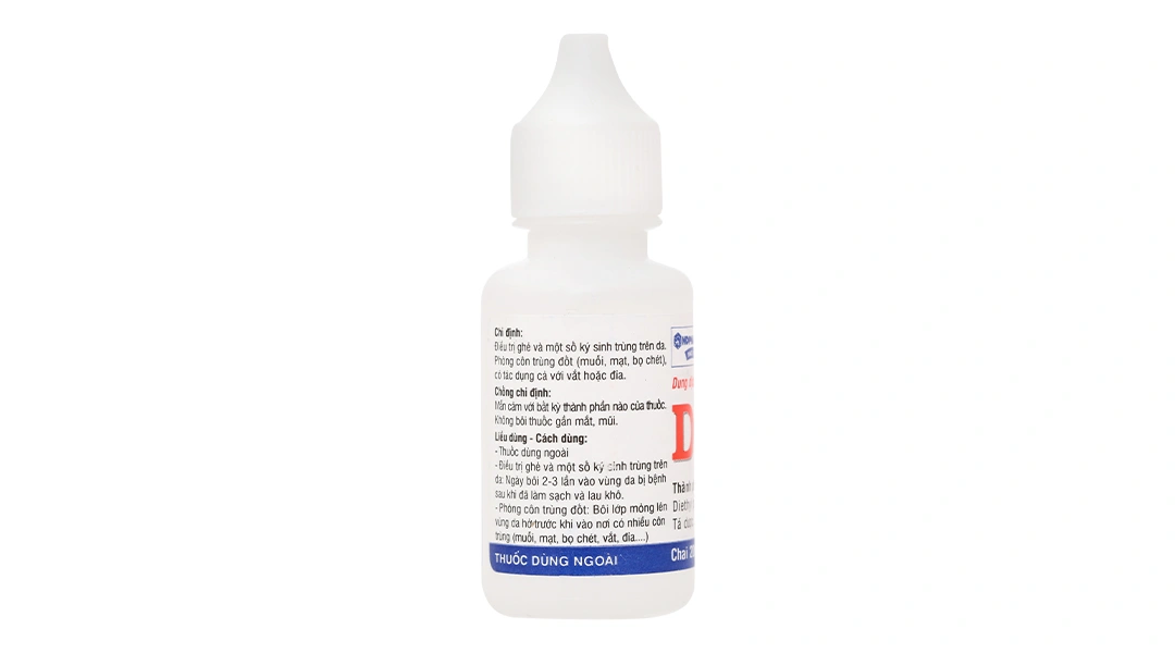Dung dịch dùng ngoài D.E.P HDPharma trị ghẻ, phòng côn trùng đốt chai 20ml - 1