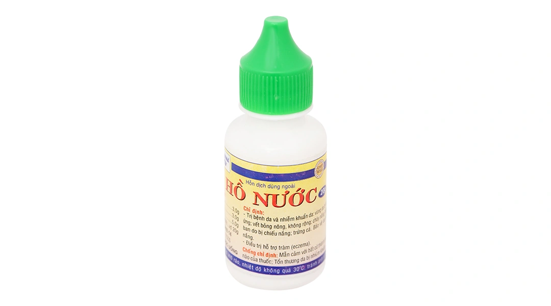 Hỗn dịch dùng ngoài Hồ Nước HDPharma trị chàm, nhiễm khuẩn da chai 20g - 