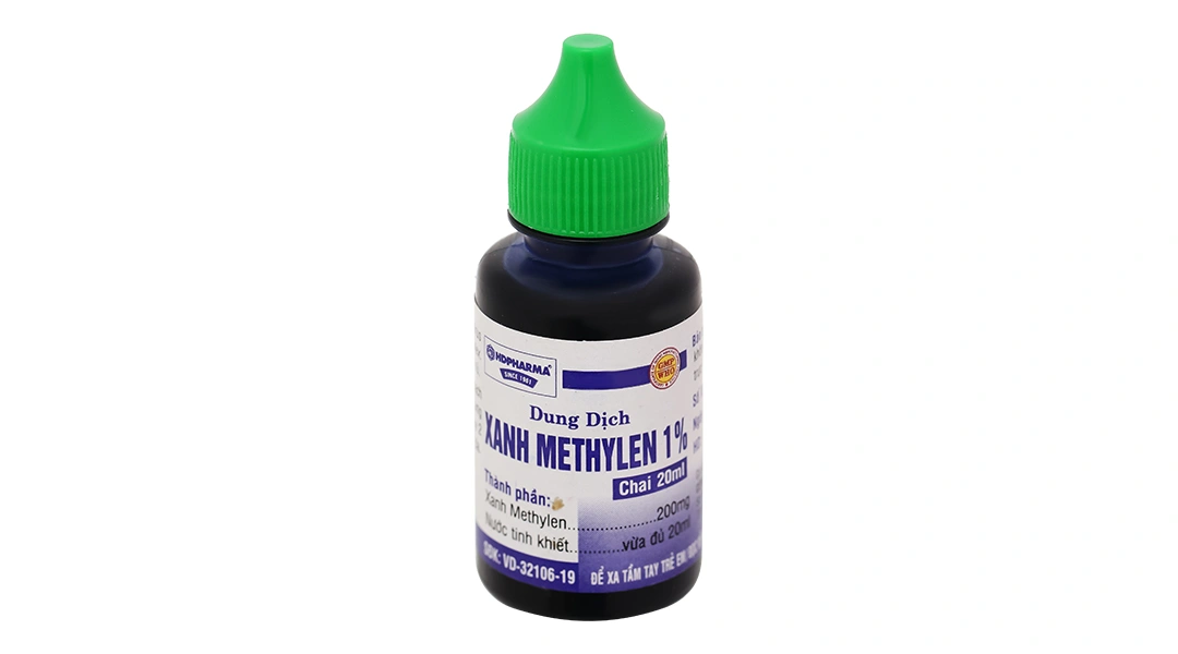 Dung dịch Xanh Methylen 1% HDpharma trị lở loét, viêm da mủ chai 20ml - 