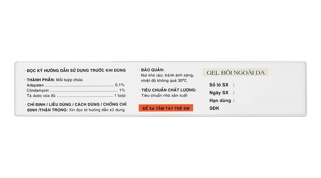 Gel bôi Ciacca trị mụn trứng cá tuýp 10g - 3