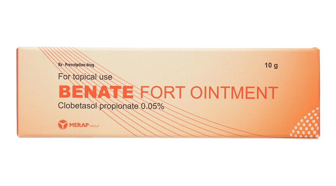 Thuốc mỡ bôi da Benate Fort Ointment 0,05% giảm viêm và ngứa da tuýp 10g - 1