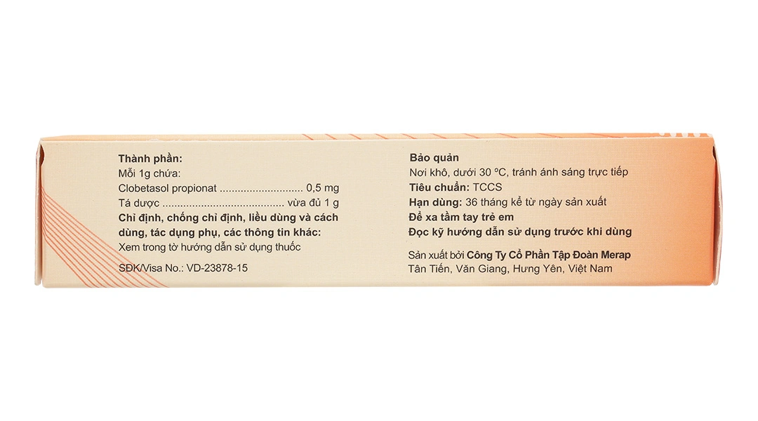 Thuốc mỡ bôi da Benate Fort Ointment 0,05% giảm viêm và ngứa da tuýp 10g - 3