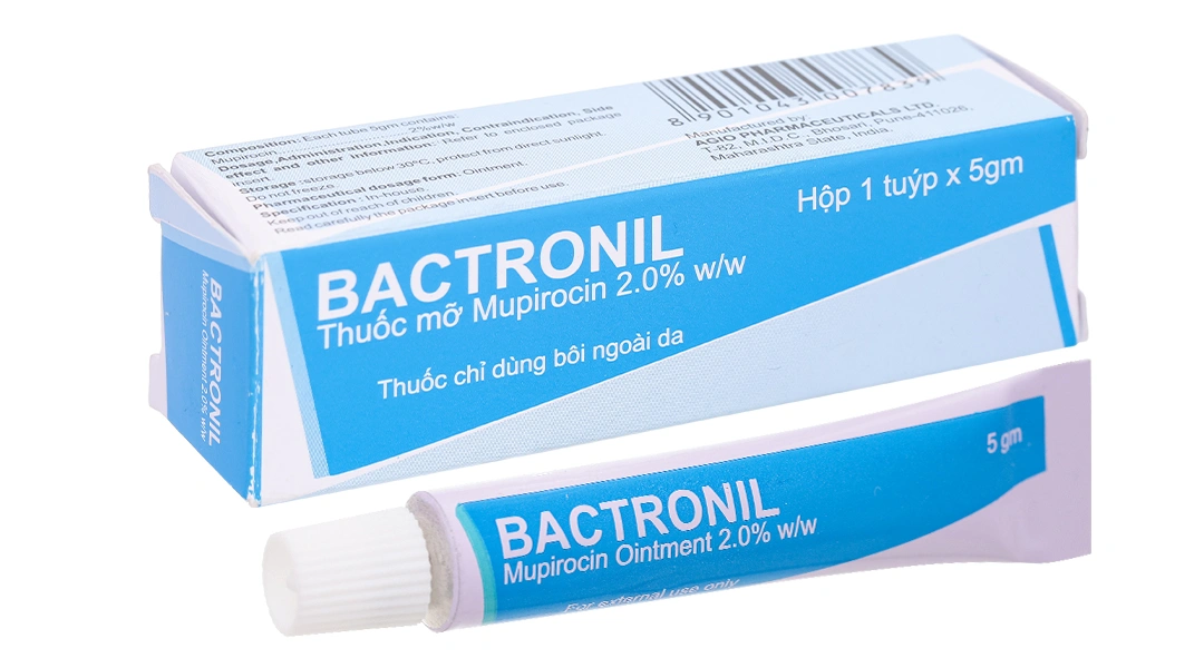 Thuốc mỡ bôi da Bactronil 2.0% trị nhiễm khuẩn da tuýp 5g - 