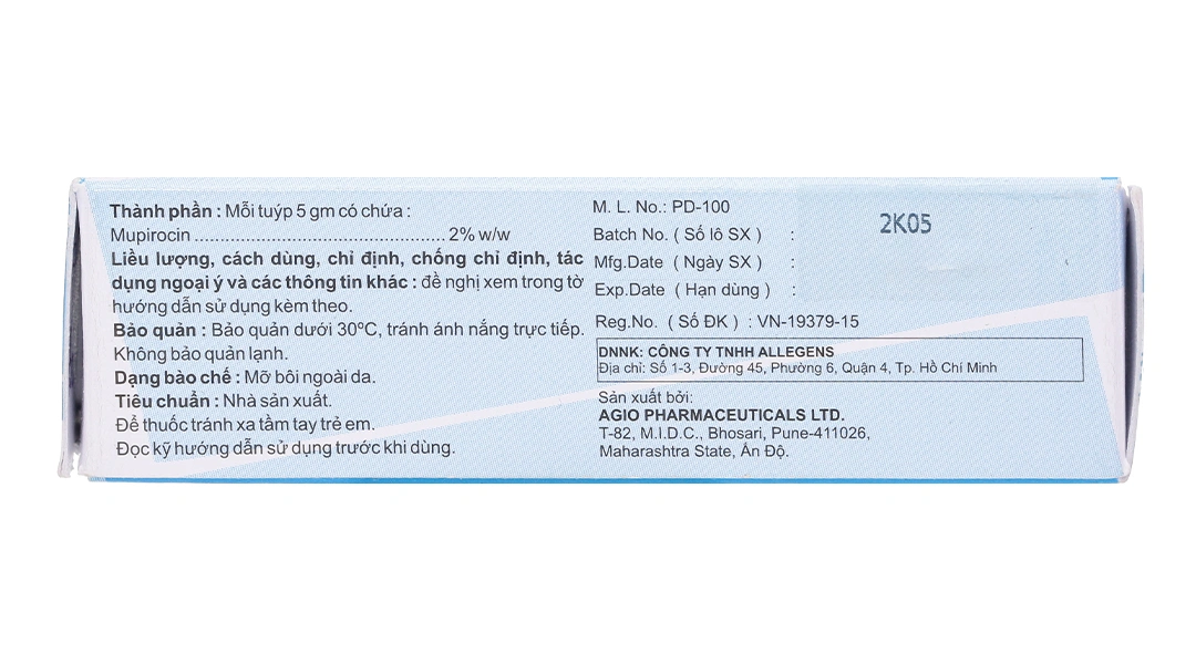 Thuốc mỡ bôi da Bactronil 2.0% trị nhiễm khuẩn da tuýp 5g - 2