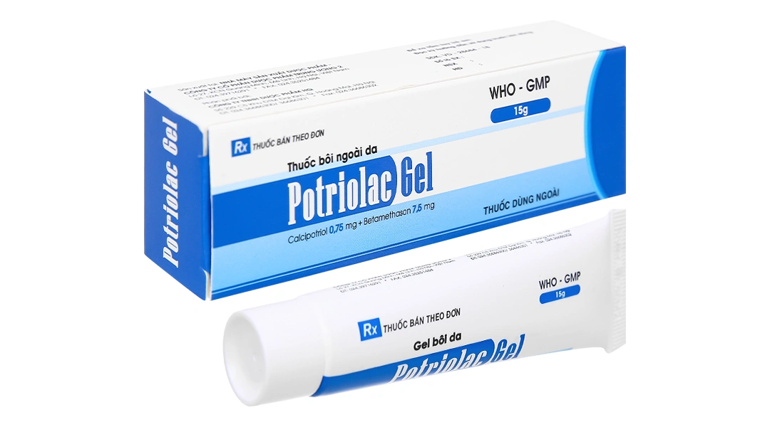 Potriolac Gel trị bệnh vảy nến tuýp 15g - 