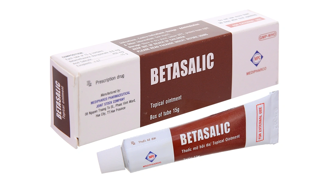 Thuốc mỡ Betasalic trị viêm da tuýp 15g - 