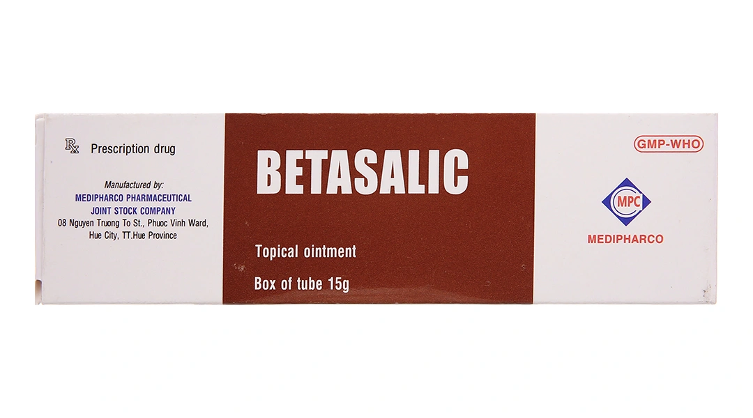 Thuốc mỡ Betasalic trị viêm da tuýp 15g - 1