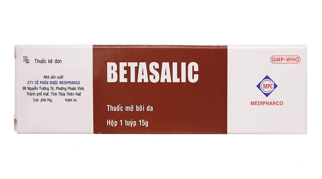 Thuốc mỡ Betasalic trị viêm da tuýp 15g - 2