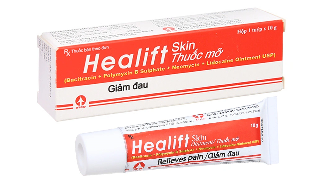 Thuốc mỡ Healift Skin trị nhiễm khuẩn da, giảm đau tuýp 10g - 