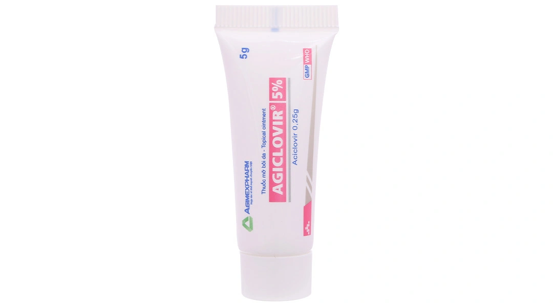 Agiclovir 5% trị các trường hợp nhiễm Herpes ở da và niêm mạc tuýp 5g - 7