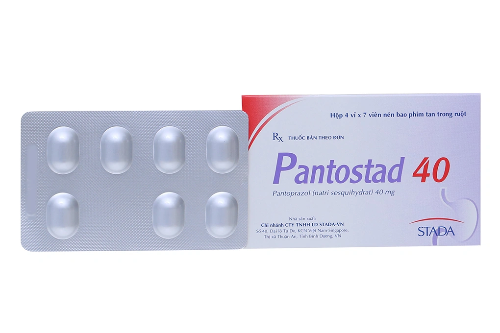 Pantostad 40 trị trào ngược dạ dày, thực quản (4 vỉ x 7 viên) - 