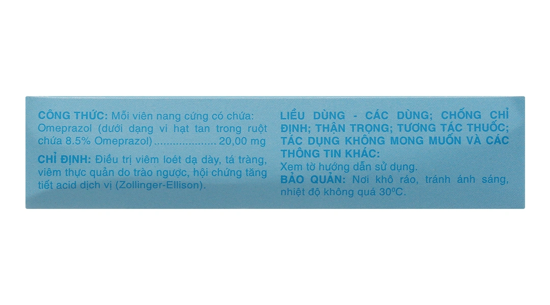 Helinzole 20mg trị viêm loét, trào ngược dạ dày-thực quản (3 vỉ x 8 viên) - 2