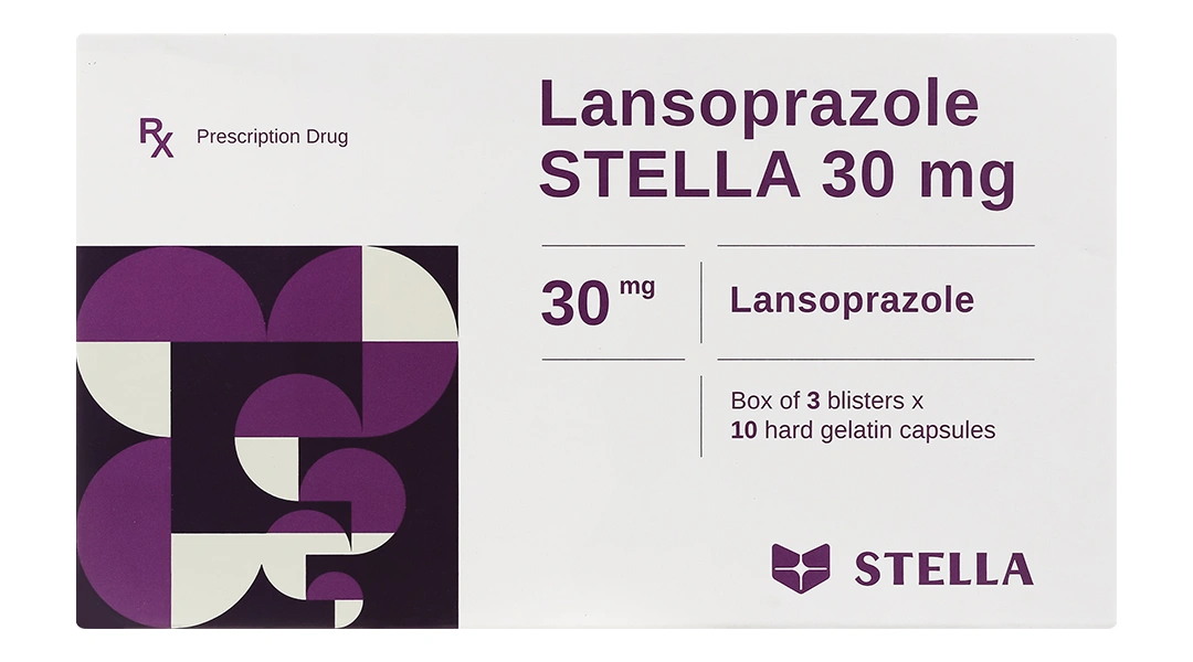 Lansoprazole Stella 30mg trị loét dạ dày, trào ngược dạ dày, thực quản - 3
