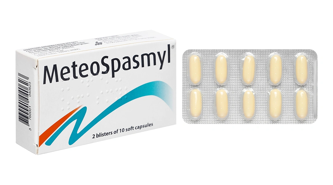 MeteoSpasmyl trị trướng bụng, rối loạn chức năng ruột (2 vỉ x 10 viên) - 