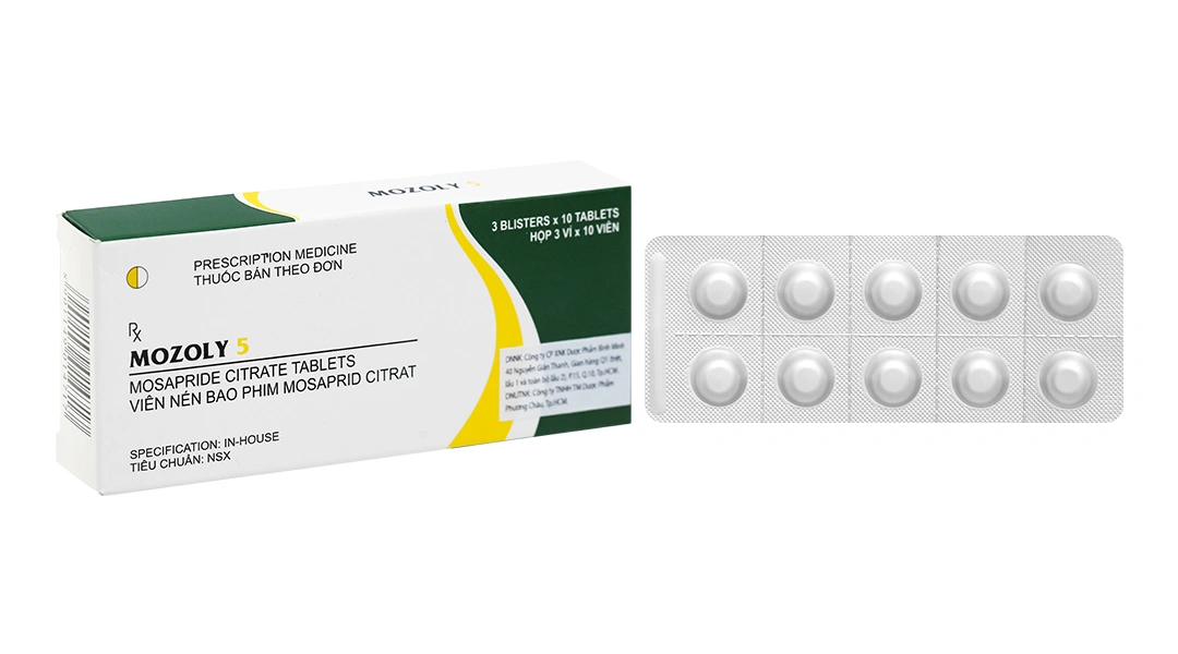 Mozoly 5 trị rối loạn tiêu hóa (3 vỉ x 10 viên) - 