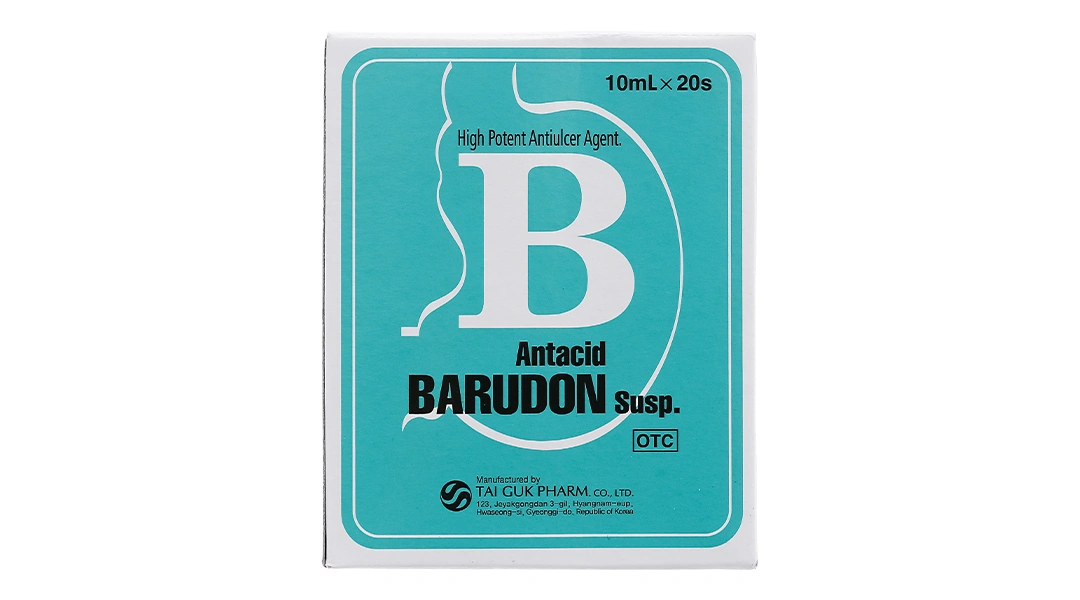Hỗn dịch uống Barudon Susp giảm đau nhanh trong viêm dạ dày (20 gói x 10ml) - 1