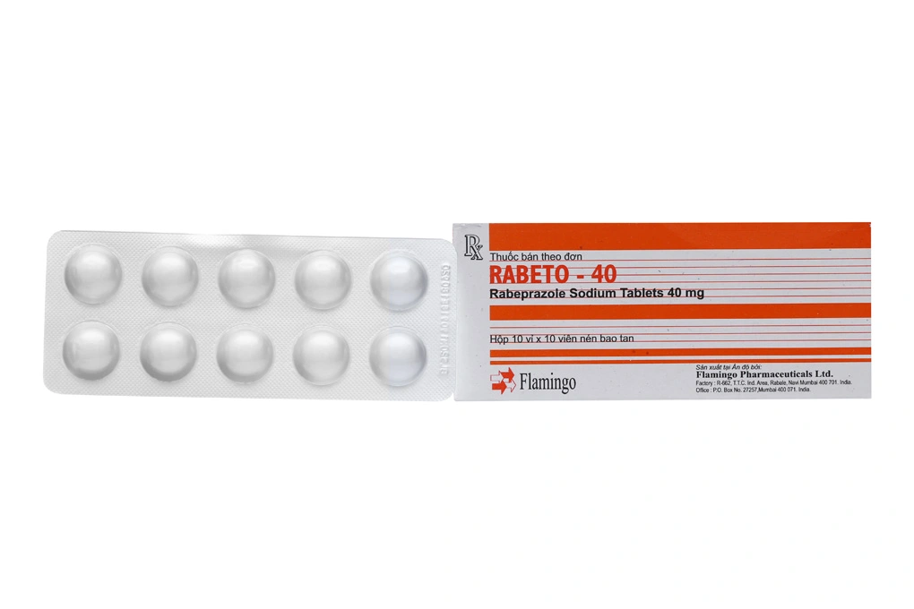 Rabeto - 40 trị trào ngược dạ dày, thực quản (10 vỉ x 10 viên) - 1
