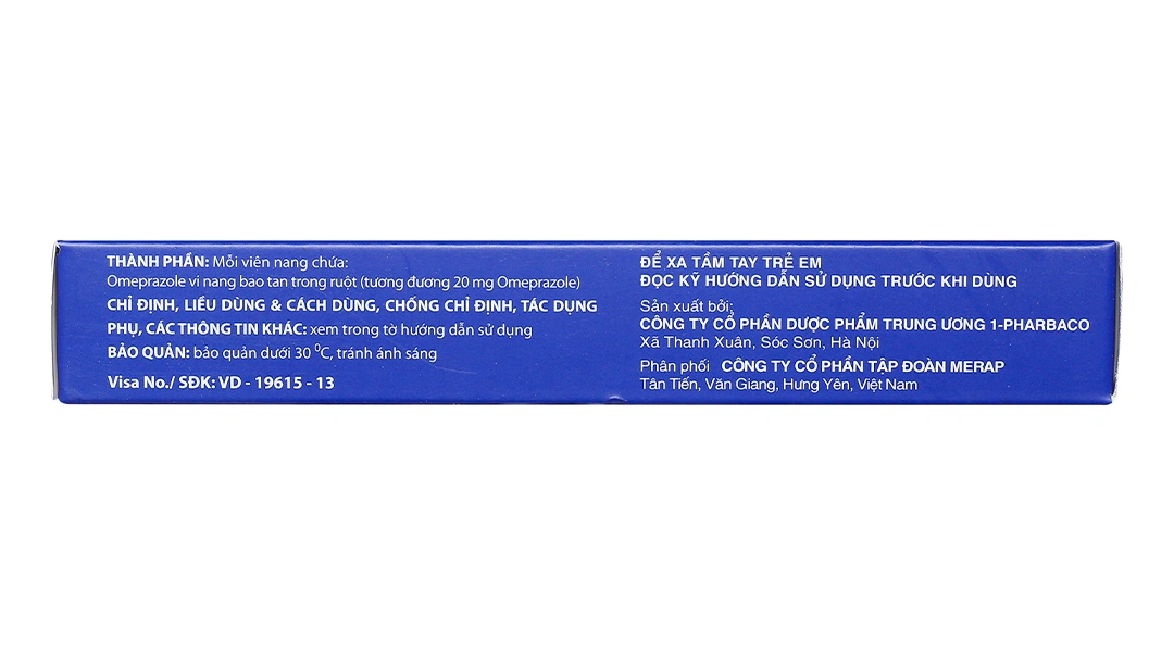 Stomex 20mg trị trào ngược dạ dày, thực quản (2 vỉ x 7 viên) - 2