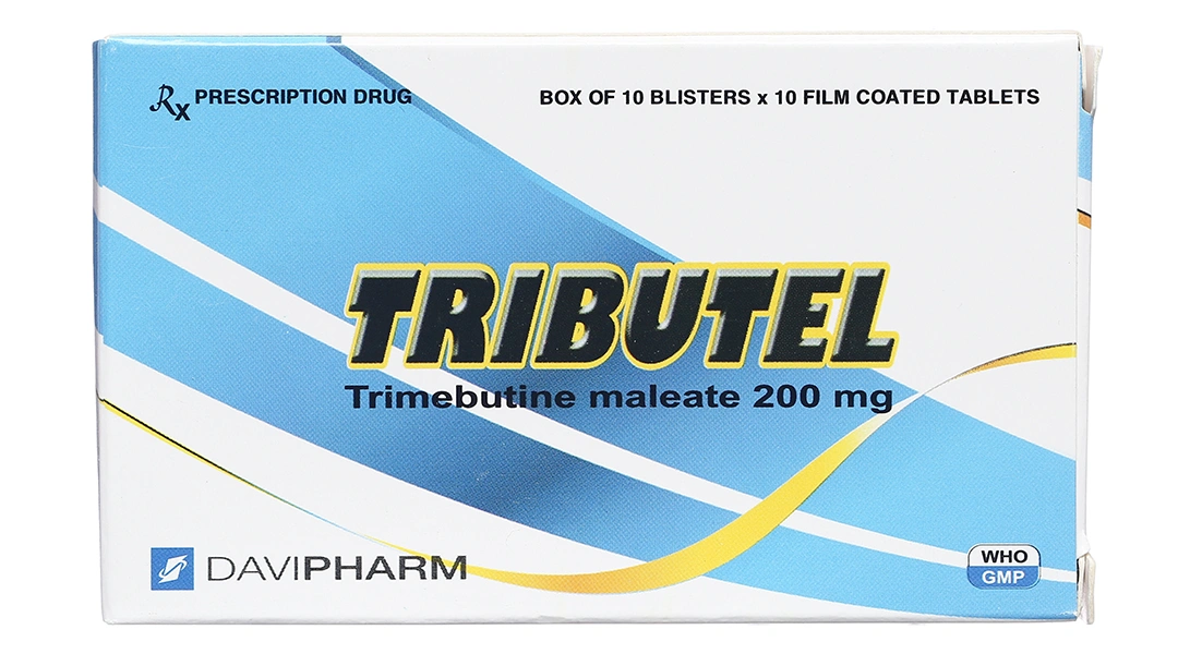 Tributel 200mg giảm đau do co thắt tiêu hóa (10 vỉ x 10 viên) - 1