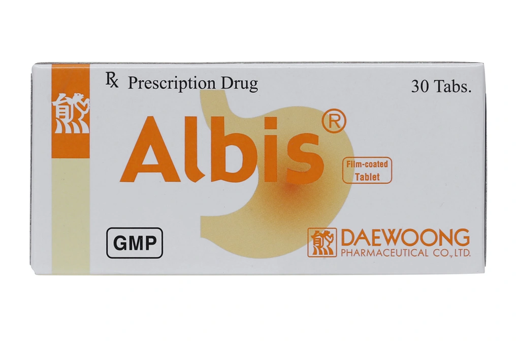 Albis trị viêm loét dạ dày, tá tràng (3 vỉ x 10 viên) - 1